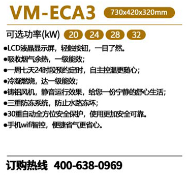 瑞馬VM-ECA3冷凝式燃?xì)獗趻鞝t